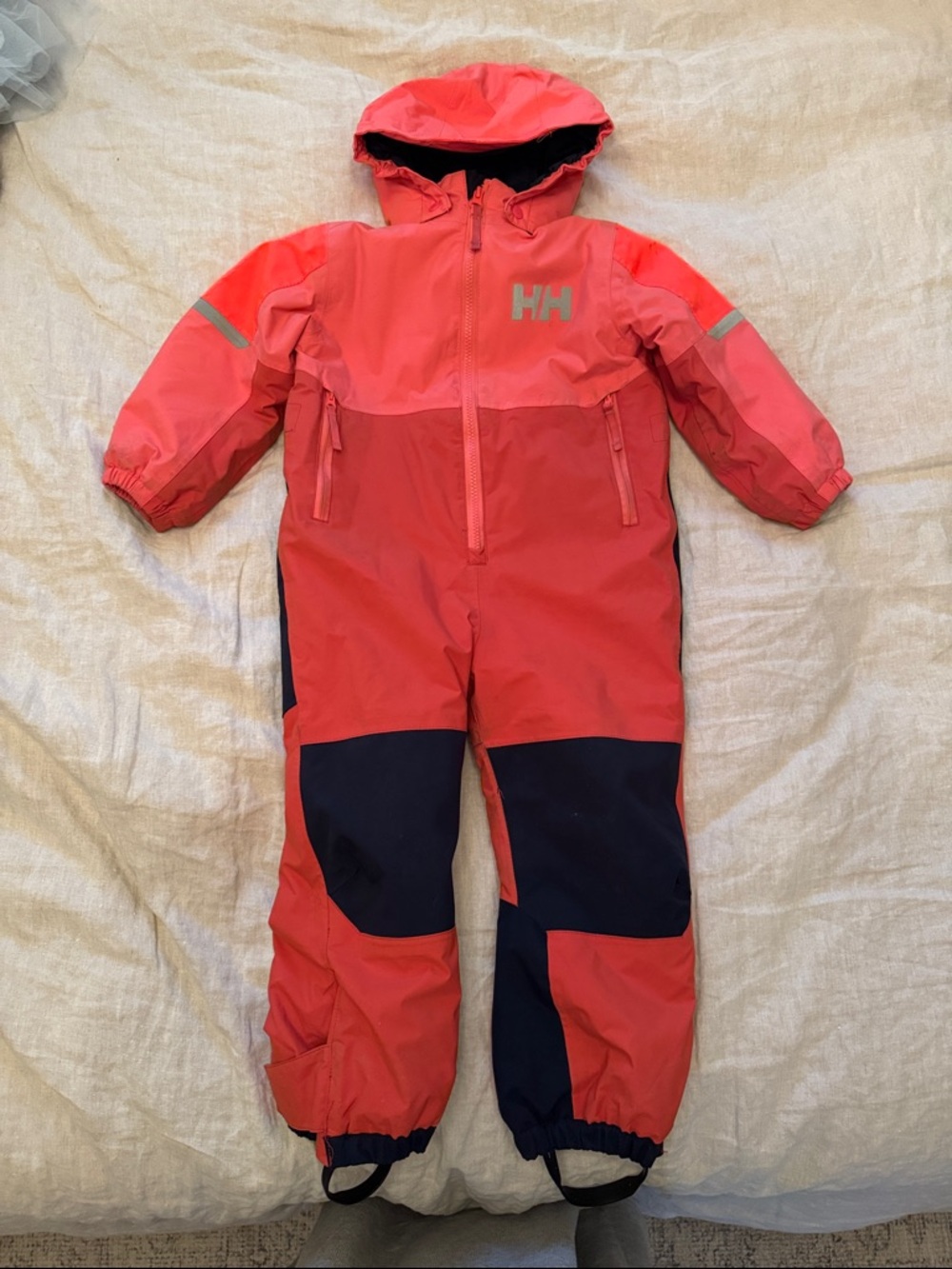 Helly Hansen Coral and Girls One-Piece Snowsuit